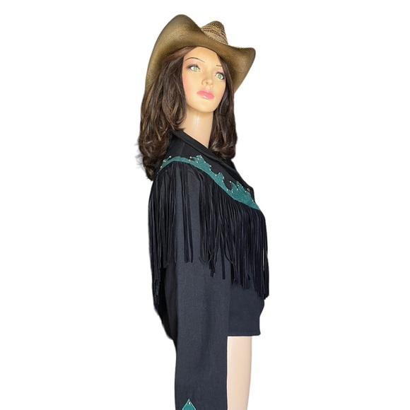 Wester Collection black/green womens jacket size M - Picture 8 of 15